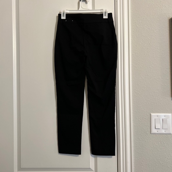 Dress Barn Roz & Ali Women's Pullon Black Pants With Side Zipper Womens Size 2 - Picture 7 of 7